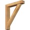 Ekena Millwork Traditional Block Rough Sawn Bracket w/ Offset Brace, Western Red Cedar, 6"W x 32"D x 38"H BKT0604X32X38TRA05RWR - alternate 1